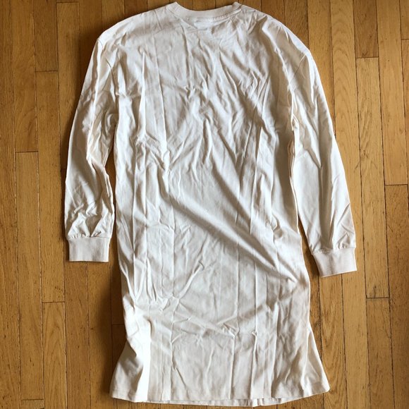 Brand New Adidas Women's Long-Sleeved Boyfriend T-Shirt Dress - Picture 6 of 16